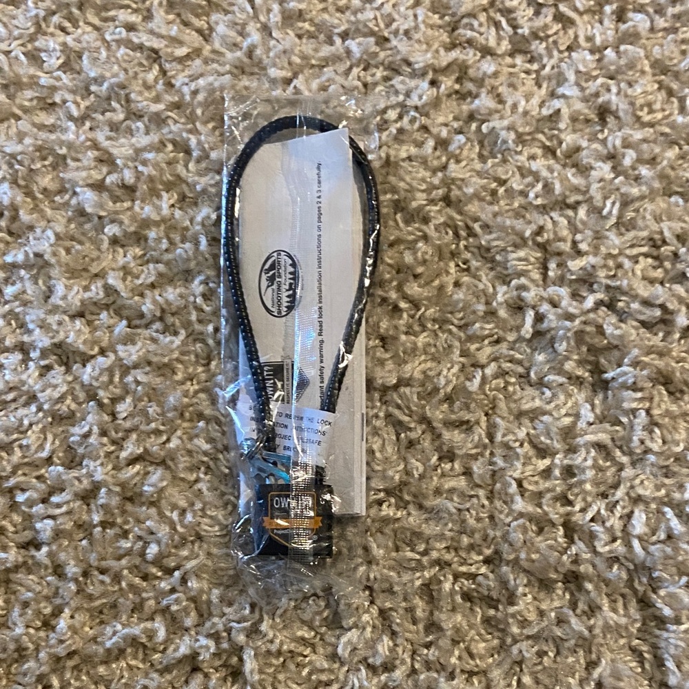 Black gun lock